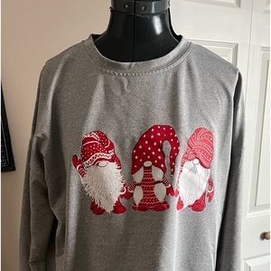 Women’s Gnome Shirt Gray White Red